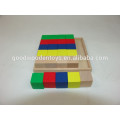 Éducation pédagogique préscolaire Jouets en bois 25pcs Cubes avec des ensembles d&#39;éducation de plateau